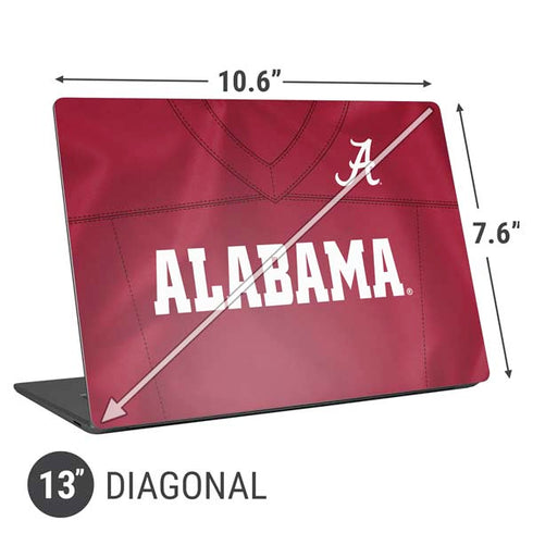 University of Alabama Maroon Jersey Universal Laptop 13in (10.6 x 7.6in) Skin